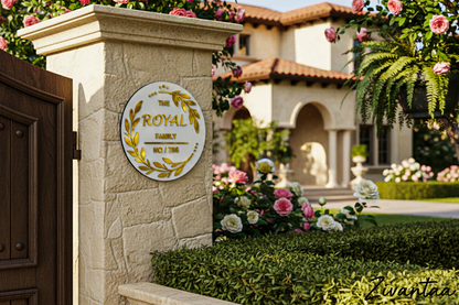 The Royal Family - Premium Personalized Nameplate | Custom Acrylic Wall Art