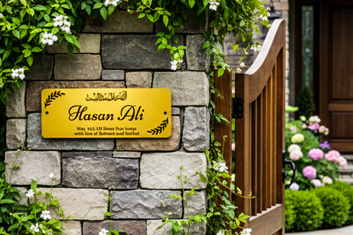 Customized house name plates online