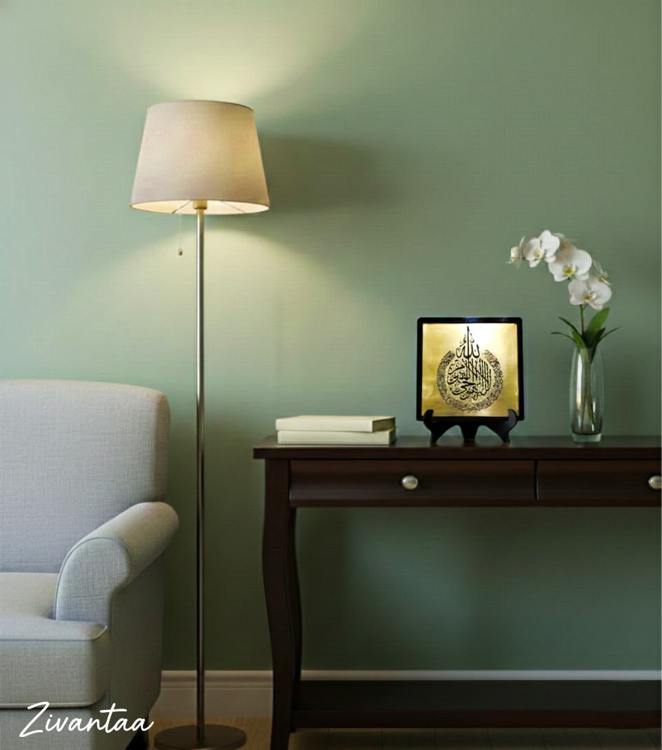 Ayatal Kursi Mini Table Decor - Islamic Acrylic Frame 15x15cm | Premium Quranic Verse Display