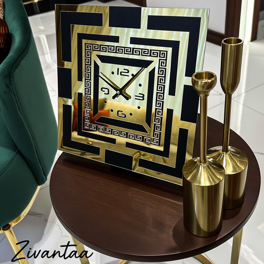 Decorative clock with intricate design 